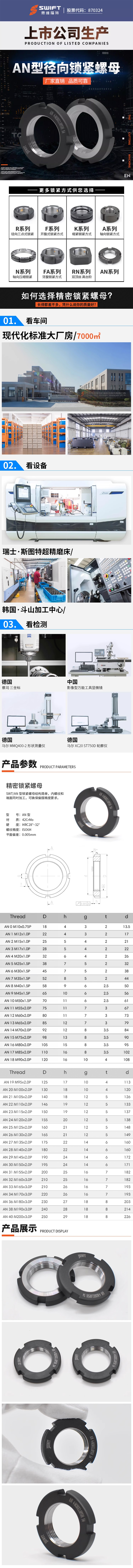 AN型精密鎖緊螺母